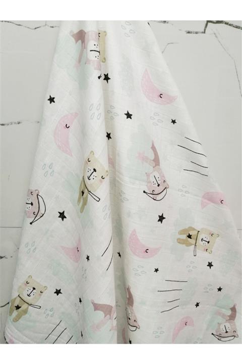 BabyLifeHome Müslin Örtü 120x120 Xl Ölçülerinde