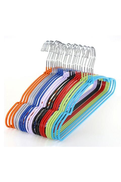 Vip Home Concept Metal Pvc Elbise Askısı 20 Adet Kıyafet Askısı Pantolon Askısı