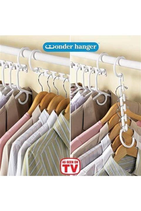 TUTYAKALA Sihirli Dolapta Yer Tasarrufu Sağlayan 40 Askı Asılabilen Organizer - Wonder Hanger