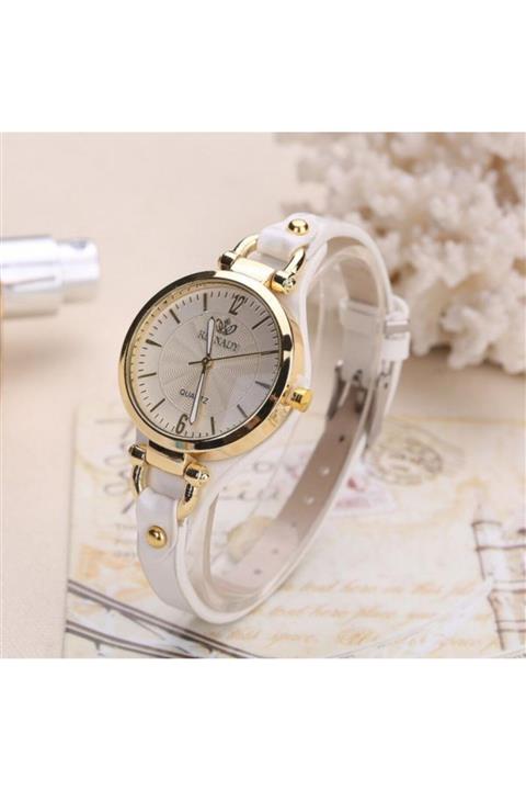 Toz Vintage Beyaz Yuvarlak Vintage&retro Saat