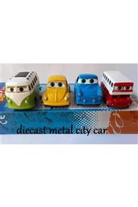 OYUNCAKSAHİLİ Minibüs Vosvos Okul Otobüsü 4 Metal Diecast Araba Demir Oyuncak