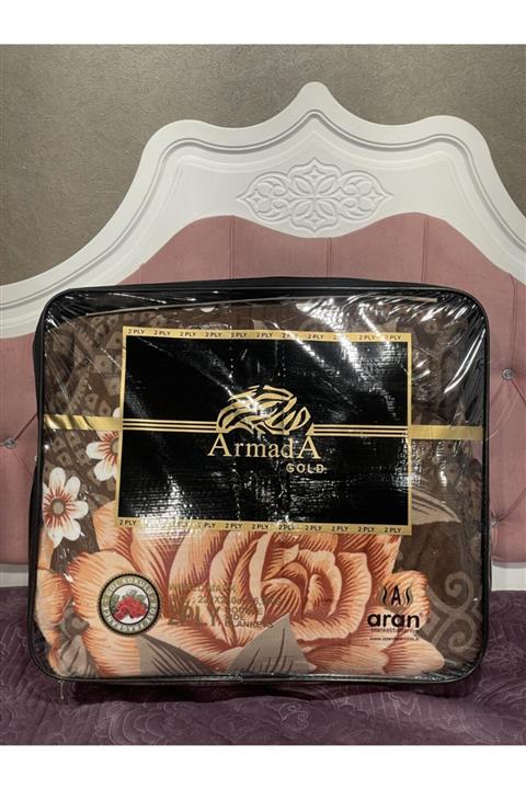 Armada Gold 2 Katlı Battaniye Irem Kahve 220x240 cm