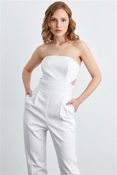 adL Kadın Kemik Straplez Sırtı Açık Tulum