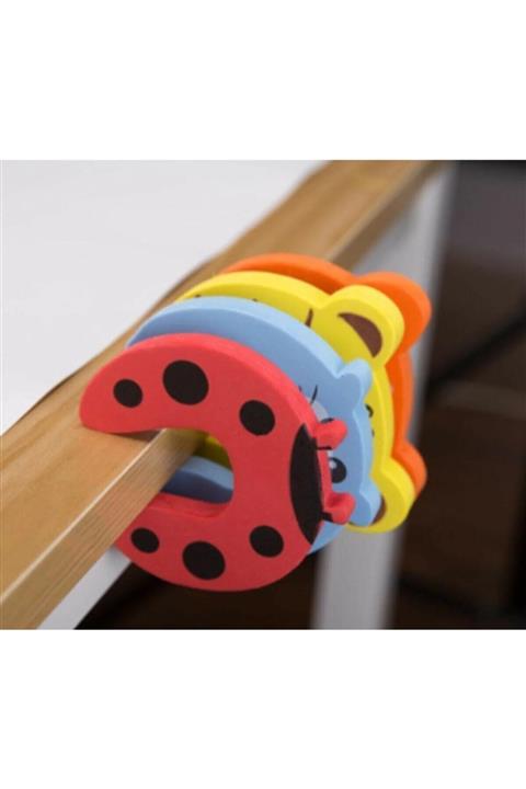 Winnie Baby Çocuk Bebek Güvenlik Parmak Koruyucu Kapı Stoperi 4'lü Set Hayvan Figürlü