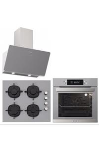 Silverline Gri Cam Ankastre Set Bo6505s01-cs5335s01-3457 Soho 60 Cm
