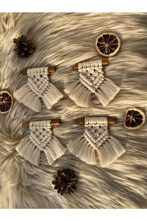 CATHOME 20'li Tarçın Çubuklu Makrome Magnet