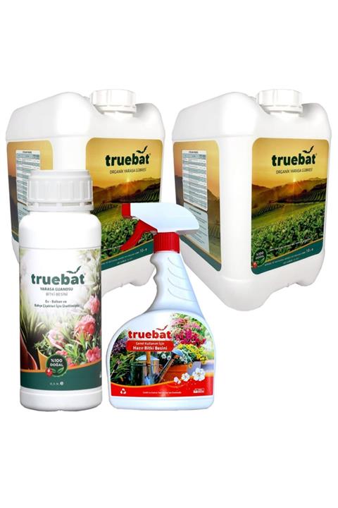 TrueBat 4'lü Avantaj Paketi Organik Verim Arttırıcı Sıvı Yarasa Gübresi 2 Adet 10lt + 0,5 lt + Sprey