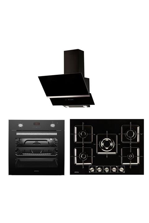 ARNOVA Ankastre Set (capella Black Line + Afd 2600b + Ao7400swlmng)