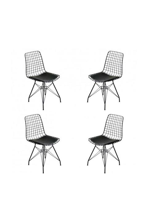 Ahşap Center Tel Sandalye