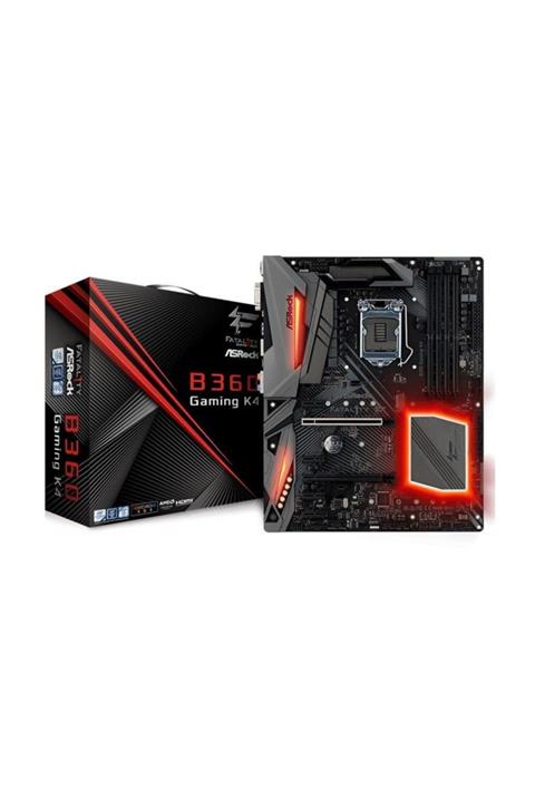 ASROCK B360 FATAL1TY GAMING K4 1151 SOCKET,M2,USB3.1,RGB,HDMI,VGA,DP ATX ANAKAR ASRB360-GK4