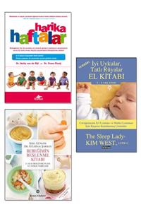 Lal Kitap Harika Haftalar + Bebeğimin Beslenme Kitabı + Iyi Uykular Tatlı Rüyalar El Kitabı Kim West / 3 Kitap