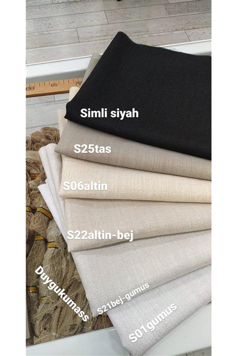 etuval Simli Linen Kumaş