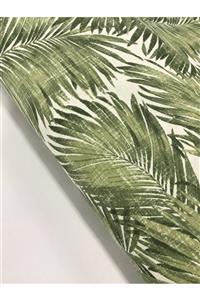Kumaş Home Bambu Desenlii Dertsiz Leke Tutmaz Su Itici Döşemelik Duck Keten Eni 180 Cm Yeşil