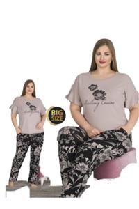 HAPPY NIGHT FASHION Kadın Büyük Beden Pijama Takımı