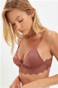 TRENDYOLMİLLA Kahverengi Dantelli Bralet THMAW21SU0153