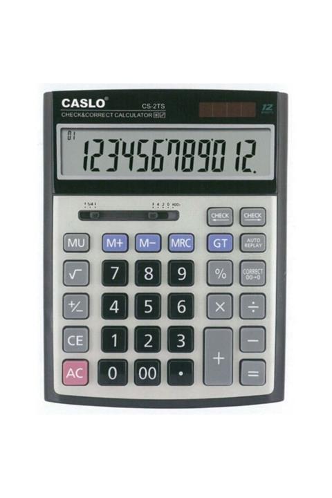 Caslo Masaüstü Büyük Boy Hesap Makinesi 12 Haneli 6924035804744 Csl Cs-2ts