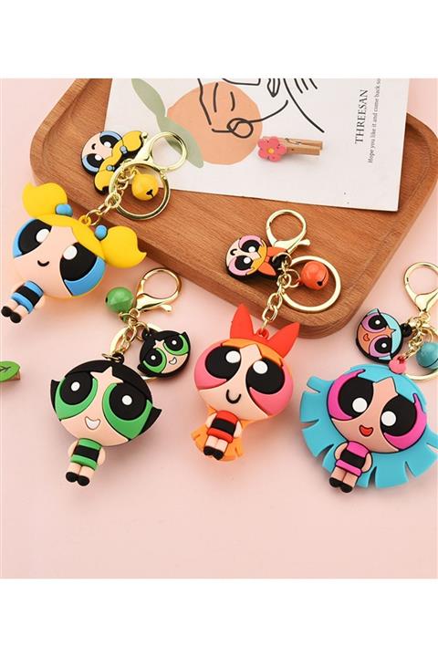 Giraffe Powerpuff Girls Yeşil Anahtarlık