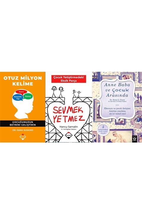 Buzdağı Yayınevi Otuz Milyon Kelime+sevmek Yetmez+anne Baba Çocuk Arasında 3 Kitap Set