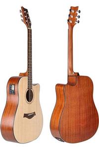 winzz Winz Af485ce Model Jumbo Kasa Maun Ağacı Elektro Akustik Gitar