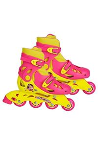 Polly Pocket Pembe-sarı 4 Teker 34-37 Numara Çocuk Pateni