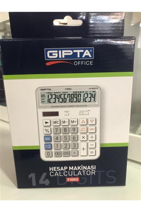 Gıpta Hesap Makinası Masa Üstü 14 Hane F3052