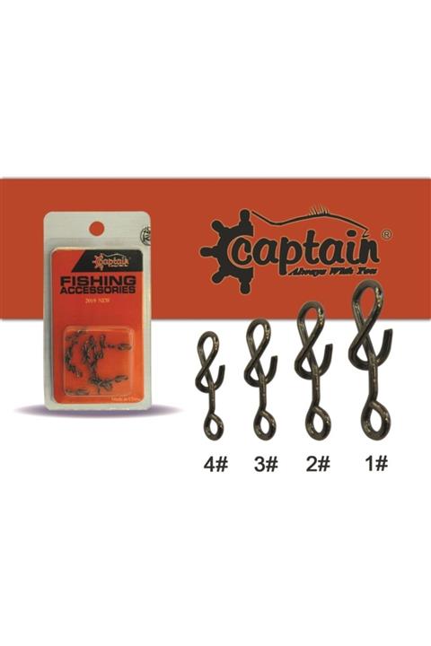 CAPTAIN 5019 Captain Inox Maket Klipsi Bl-nıckel 15li No:4