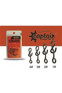 CAPTAIN 5019 Captain Inox Maket Klipsi Bl-nıckel 15li No:4