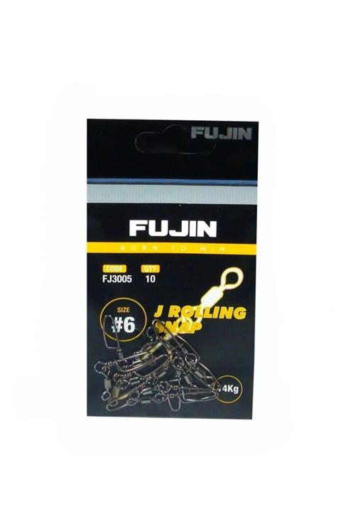 Fujin J Rolling Snap Bilyalı Kilitli Klips Black Nickel