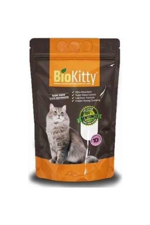 BioKitty Bebek Pudrası Kokulu Bentonit Topaklanan Tozsuz 10 lt Kedi Kumu