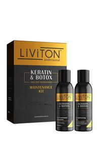 Liviton Professional Kuaforhane Liviton Keratin Botox 100 ml Mini Set.şampuan Keratin