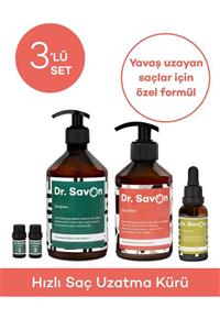 Dr. Savon Hızlı Saç Uzatma Kürü 3'lü Set