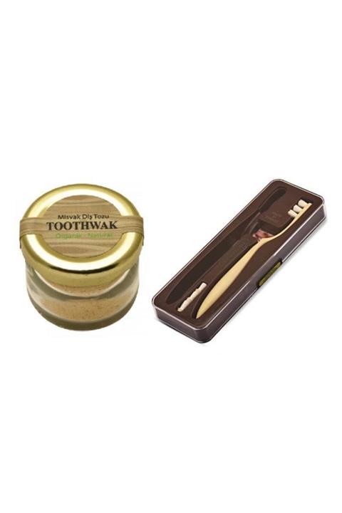 Toothwak Toothawk Diş Fırçası 3ad Başlık Ve Misvak Diş Tozu