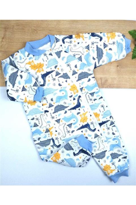 Begisa Dinazor Baskılı Puf Puf Uyku Tulumu Mavi