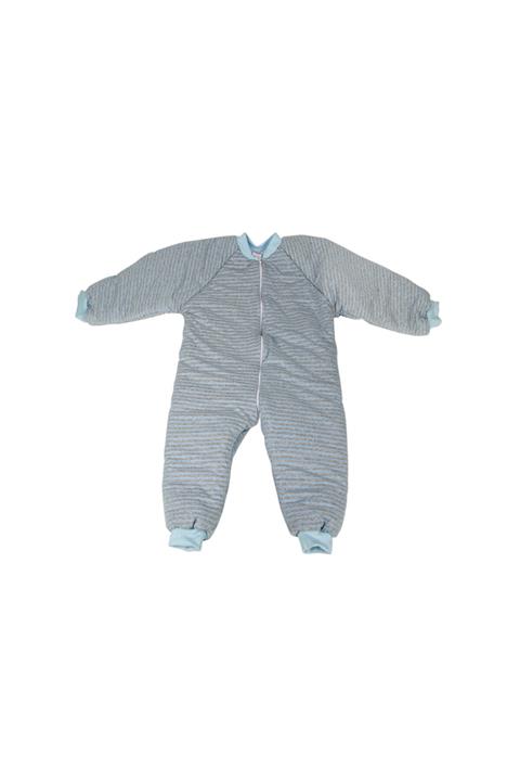 ÖZLEM BEBE 11-12 Yaş Mavi Çizgili Uyku Tulumu