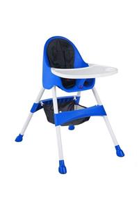 BabyHope Yılın Ilk Fırsatları - Bh-7001 Royal Mama Sandalyesi Mavi - ™ Beyaz At®