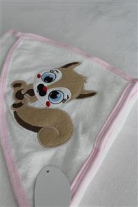 MİSİMOSİ BABY Minik Sincap Örme Bebek Havlusu Bebek Havlu Kundak Seti