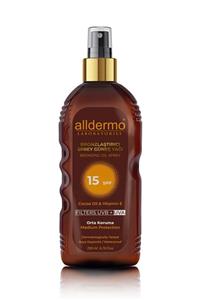 Alldermo Bronzlaştırıcı Sprey Güneş Yağı Spf 15 200 ml