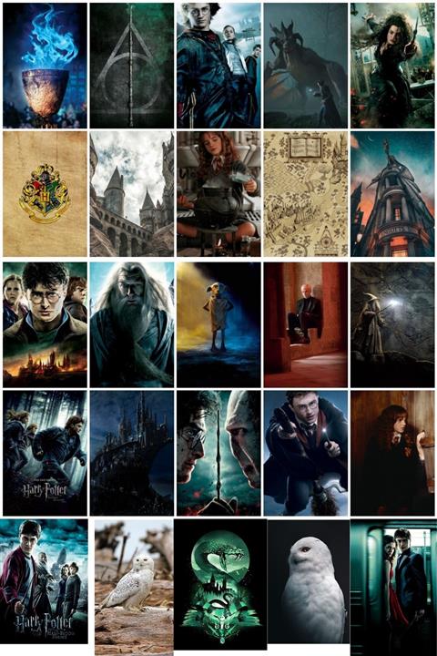 Bakmakistersen Harry Potter Kolaj Seti 25 Li Duvar Poster Seti