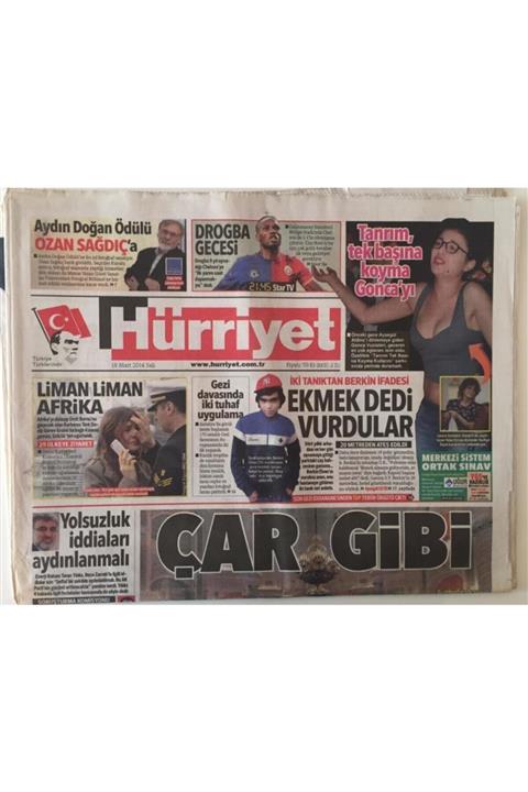 Gökçe Koleksiyon Hürriyet Gazetesi 18 Mart 2014 - Kırım , Ukrayna'dan Ayrılıp Rusya'ya Bağlanma Kararı Aldı Gz26989