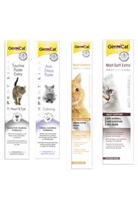 Gimcat Taurine + Anti-stress + Multi Vitamin Paste + Anti-hairball Malt Paste Kedi Macunları