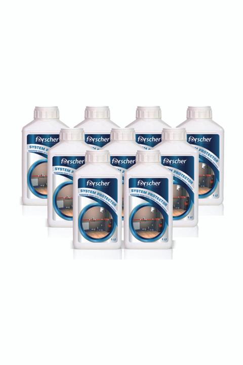 Forscher 9 Adet 1 Litre Kombi Petek Tesisat Kalorifer Sistemi Koruma Kimyasalı