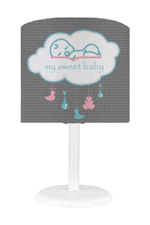 HalıVagonu Gri Çocuk Odası Abajur