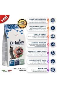 Exclusion Düşük Tahıllı Monoprotein 7 Yaş Için Kısırlaştırılmış Kedi Maması 300 G