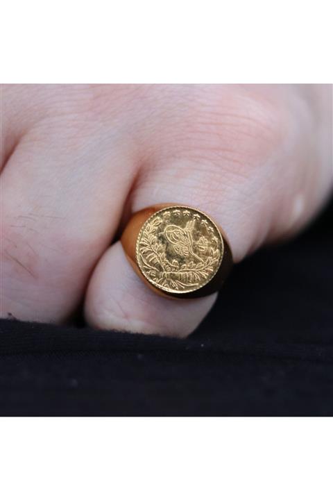 Değerli Kuyumculuk Reşat Çeyrek Liralı Erkek Yüzük