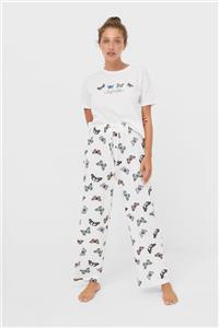 Stradivarius Desenli Pantolon Pijama