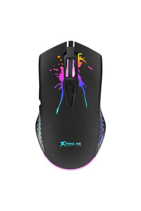 XTRIKE ME Gm-215 Blacklıt 7200dpı Makrolu Optik Kablolu Oyuncu Mo