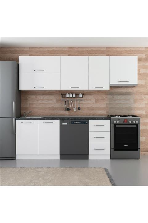 Minar 255 Cm Mutfak Dolabı Beyaz 255-b15