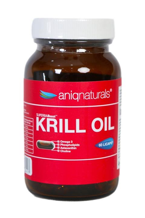Aniqnaturals Superba Boost Krill Oil 60 Licaps Glass Jar