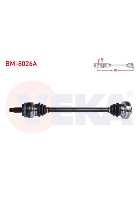 ünlü oto Komple Aks Sag Arka Bmw 3 Serısı (e90) 320 D Abslı 48 Dıs Uzunluk 660 Mm 2005-20