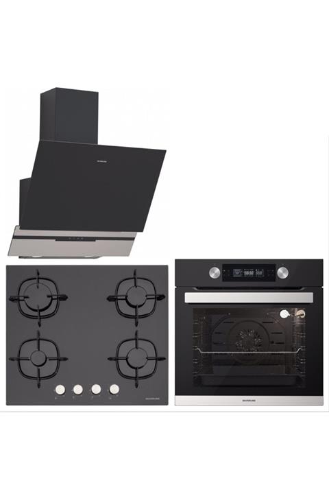Silverline Ankastre Set Bo6505b01-cs5436b01-3450 Slimline